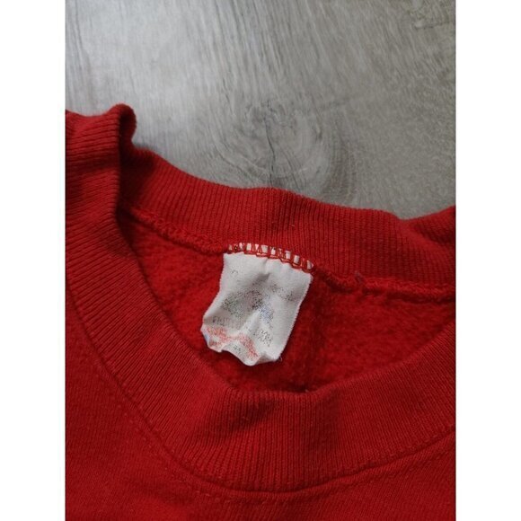 Vintage Air Jordan Nike Flight Jumpman Logo Sweatshirt Pullover‎ Mens XL Red - Picture 12 of 12